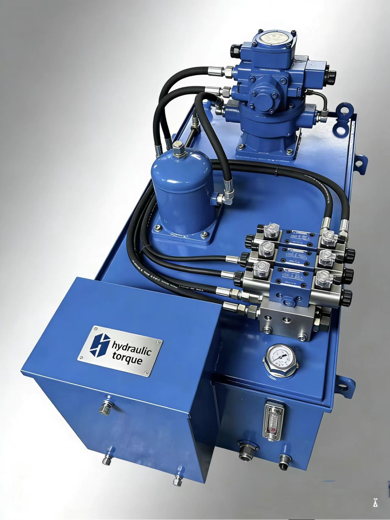 大型工业设备，钢铁框架结构，多个操作面板，工厂车间环境